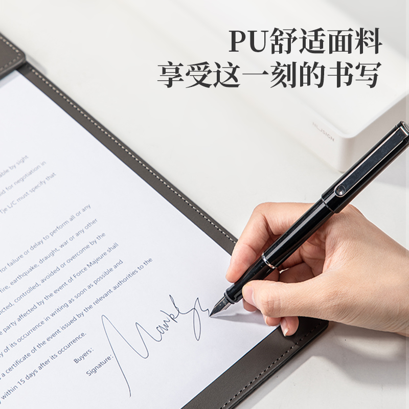 纵横64506_A4皮质单板夹(灰)(个)