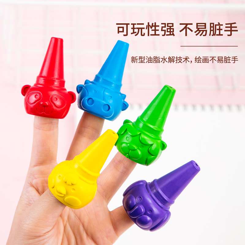 纵横72064-6_6色手指蜡笔(混)(盒)