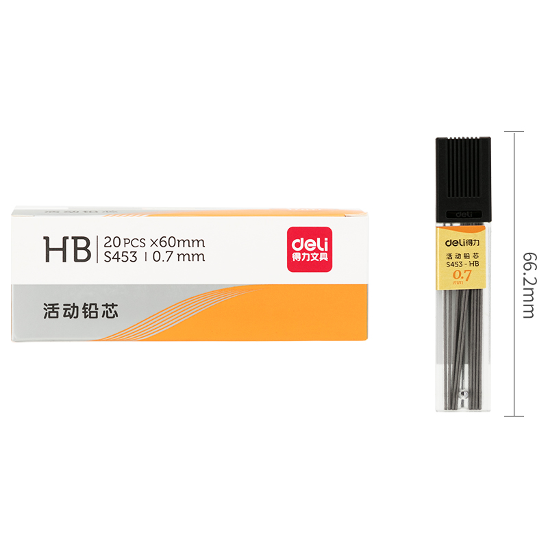 纵横S453活动铅芯HB0.7-60MM(混)(支)