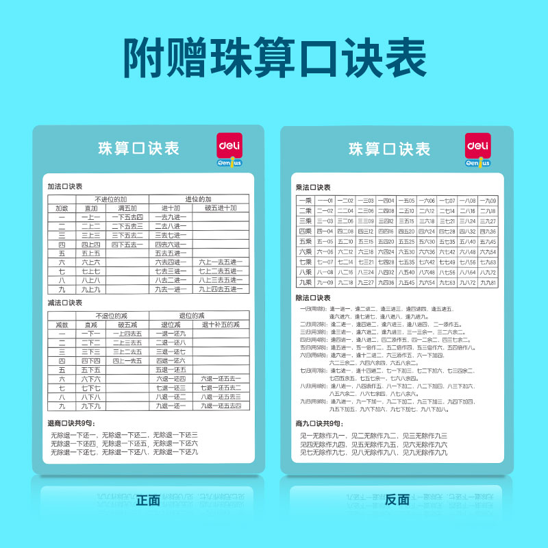 纵横74342学具7珠13档还原算盘(白)(盒)