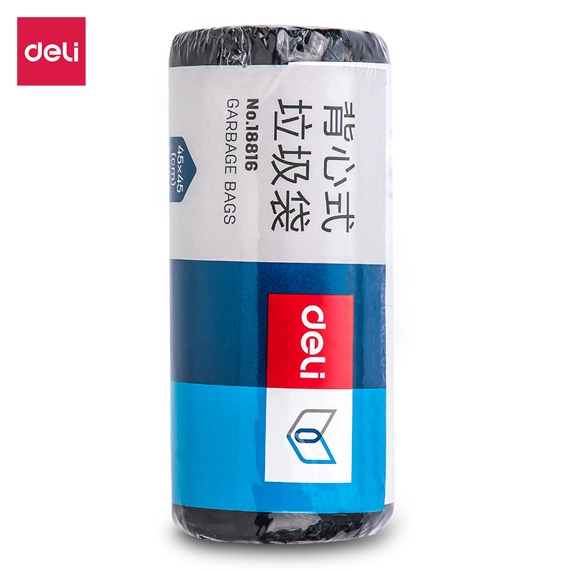 纵横18816背心式垃圾袋(黑)(单卷装，30只/卷)