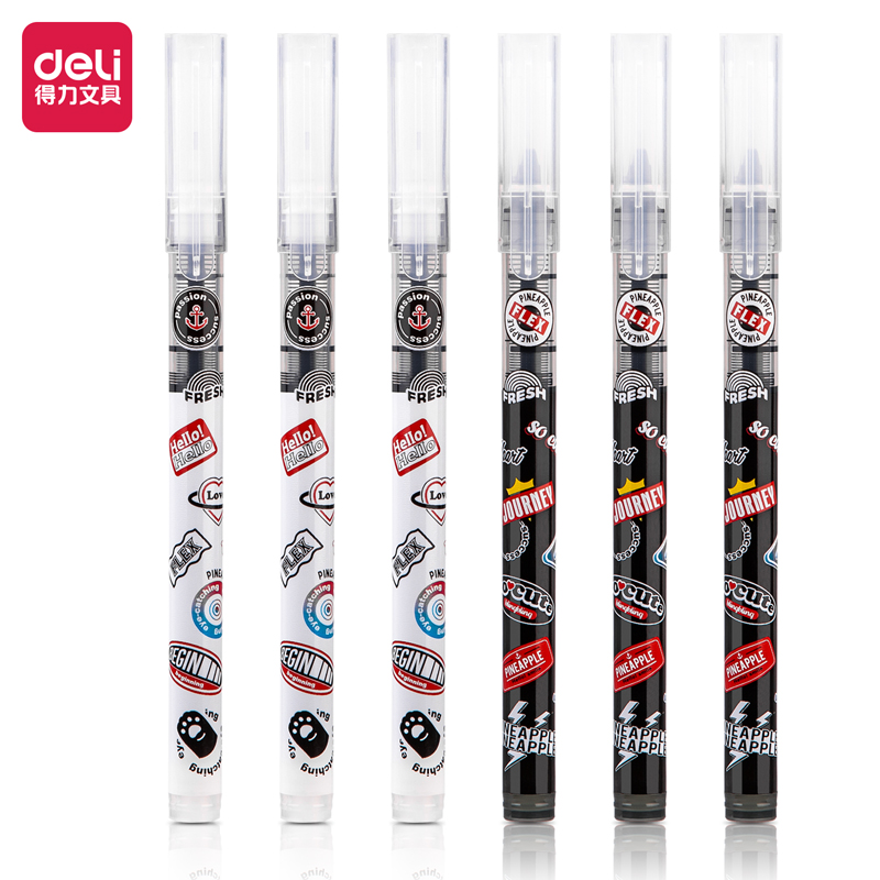 纵横S876直液式走珠笔0.5全针管(黑)(支)