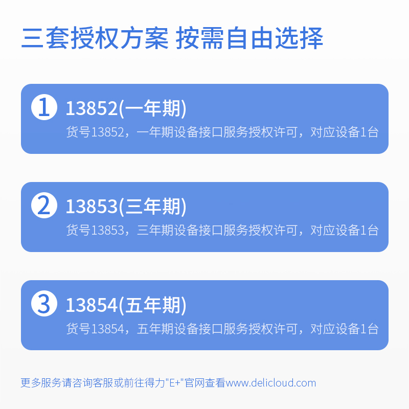 纵横13852一年期设备接口服务授权许可(黑)(个)