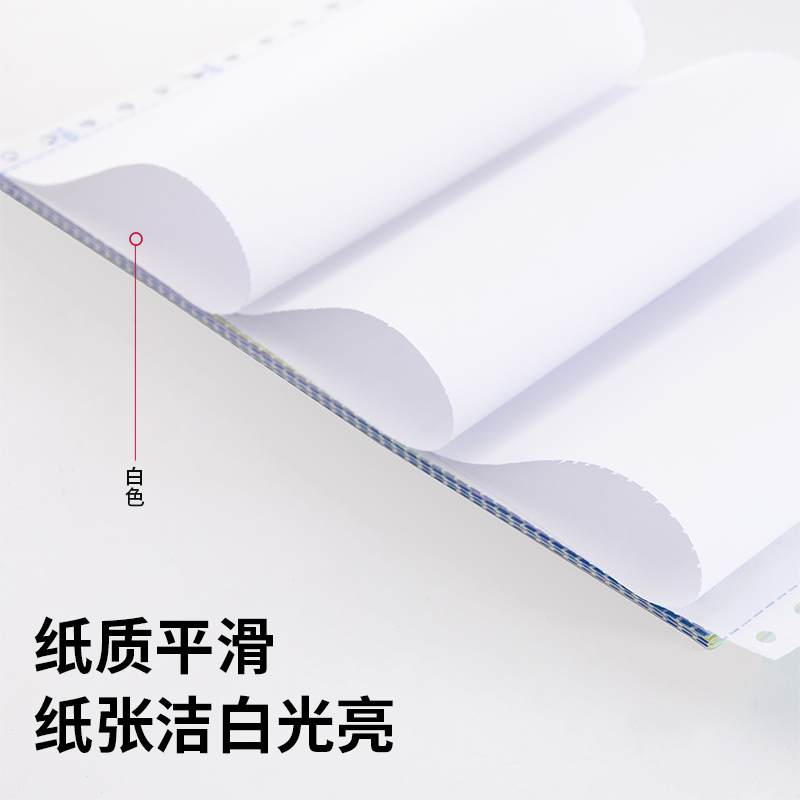 纵横爱琴海A241-5电脑打印纸(S白色撕边)(1000页/盒)