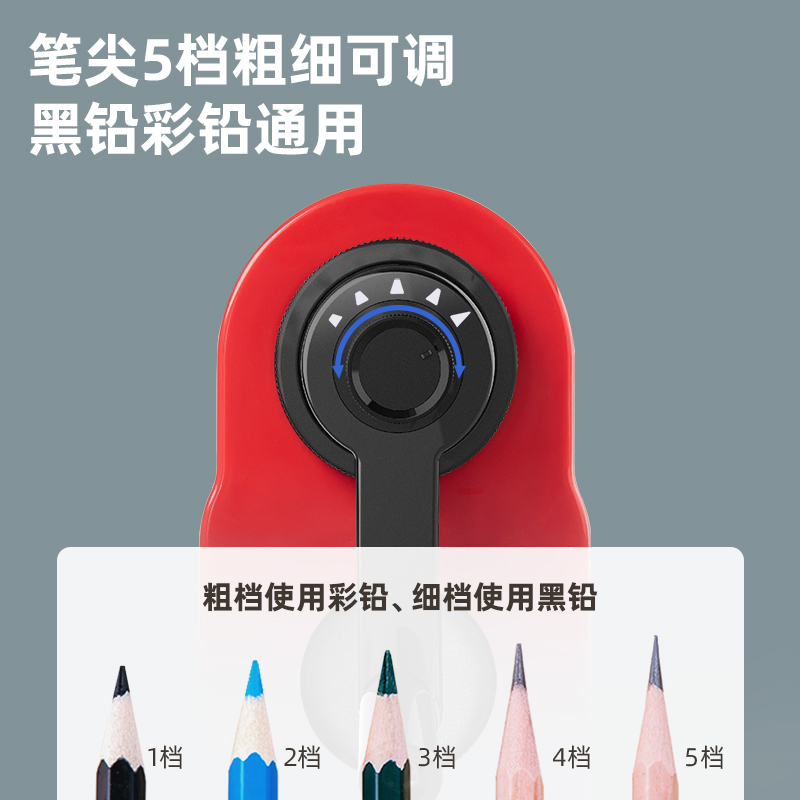 纵横71163自动进笔削笔机(红色)(个)