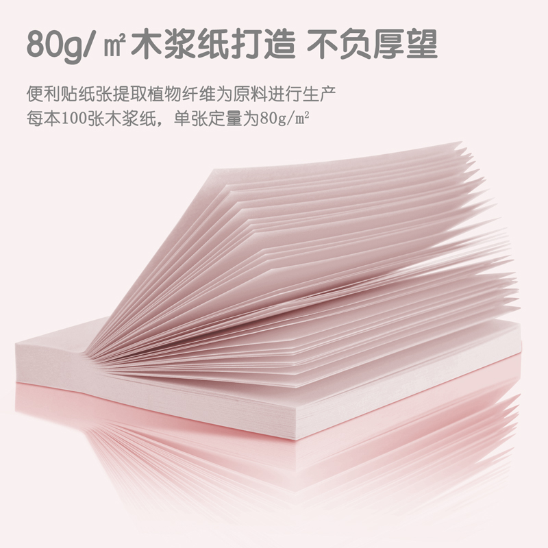 纵横21552记事贴76*76mm/100张(混)(袋)