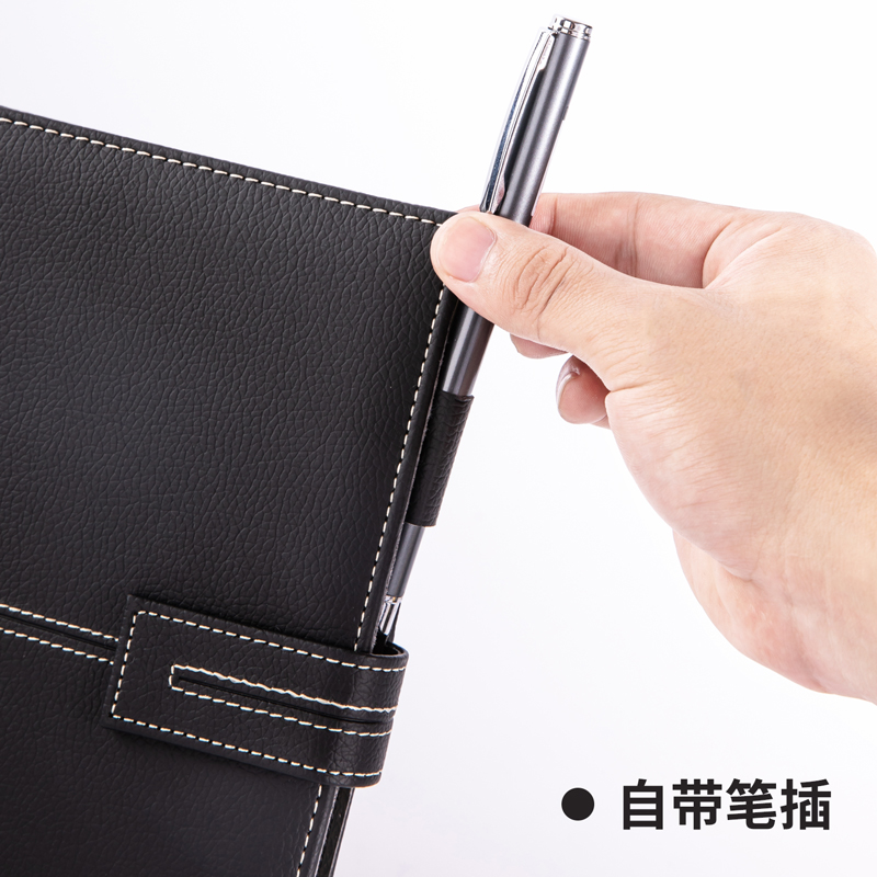 纵横22232皮面本套装25K-210*143mm/120张(黑)(盒)