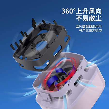 纵横18888学生桌面清洁器(浅紫)(个)