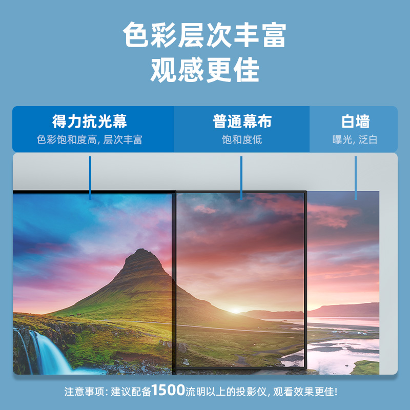 纵横50460长焦抗光画框幕(黑)(台)