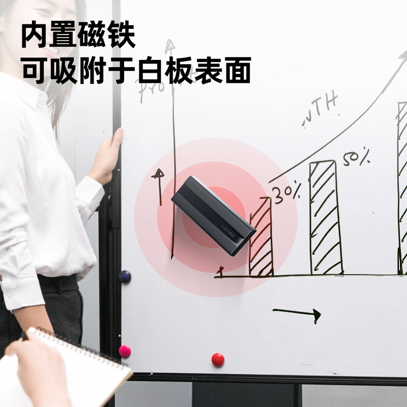 纵横50160磁性白板擦(黑色)(只)