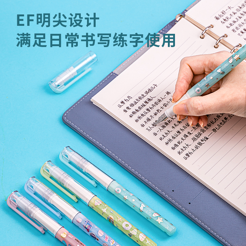 纵横A930练字钢笔(黑色)(1支笔+6墨囊/卡)