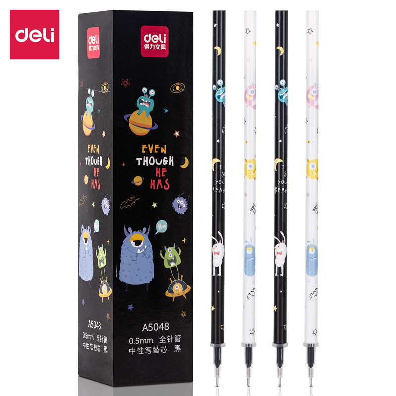 纵横A5048中性笔替芯0.5mm全针管(黑)(支)