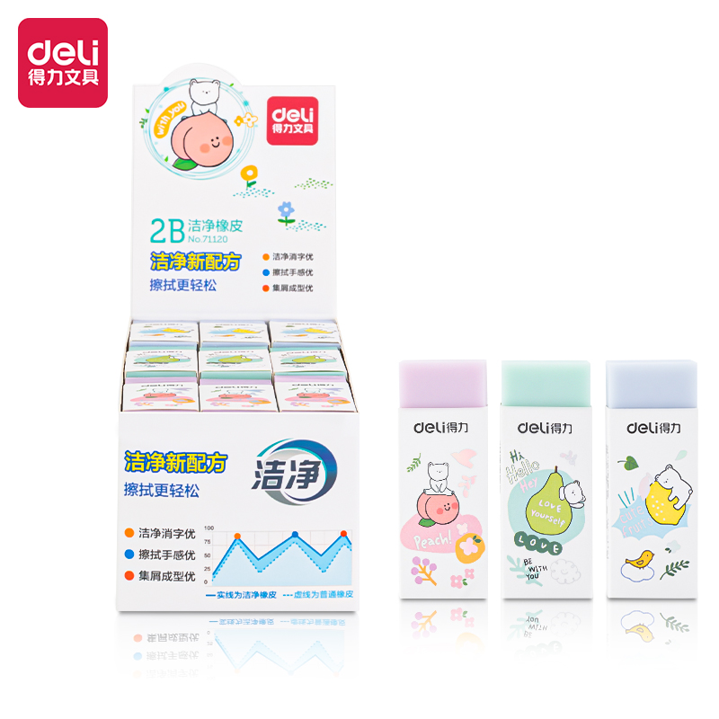 纵横71120洁净橡皮擦(混)(块)
