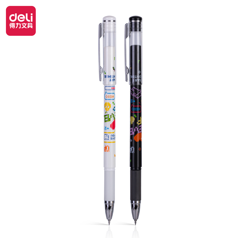 纵横A608学生中性笔0.5mm加强型针管(黑)(支)