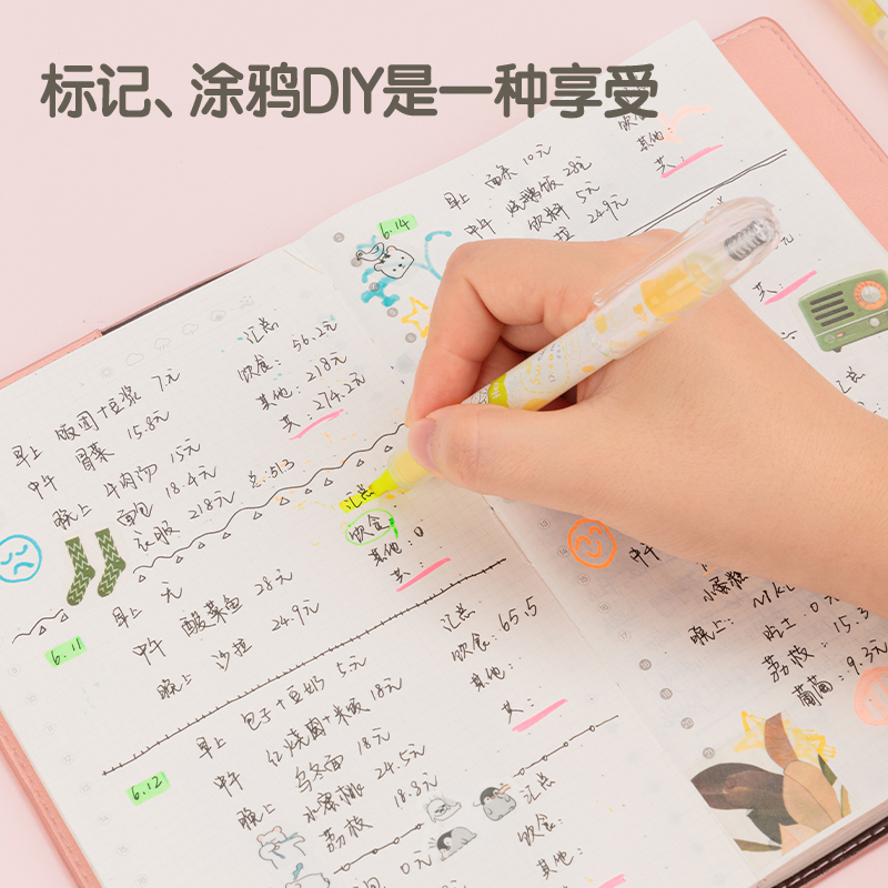 纵横S748直液式荧光笔(混)(盒)