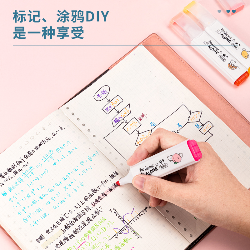 纵横S734荧光笔(混)(盒)