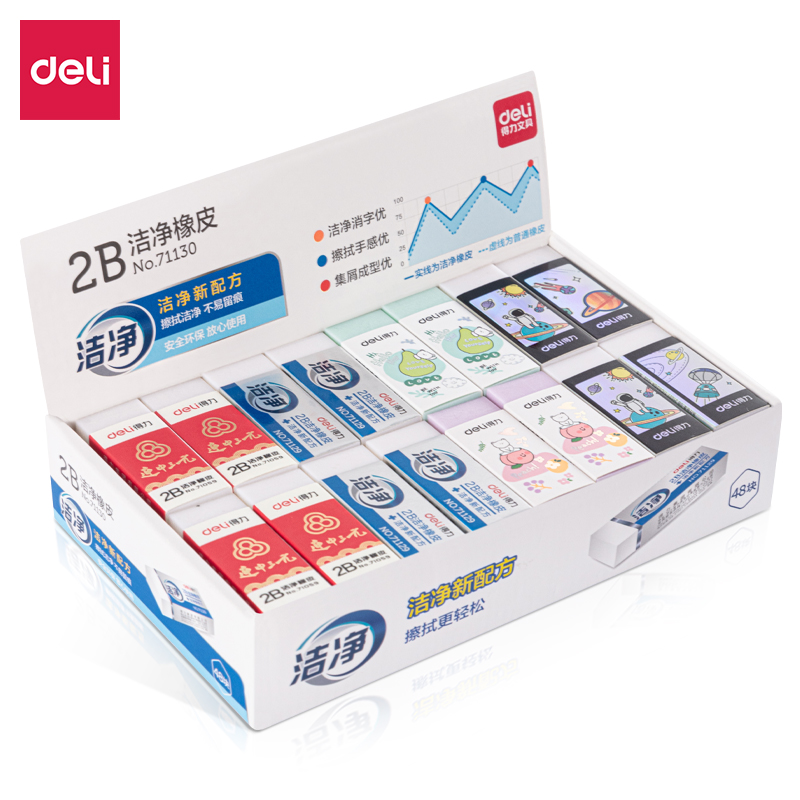 纵横71130混装洁净橡皮(混)(盒)