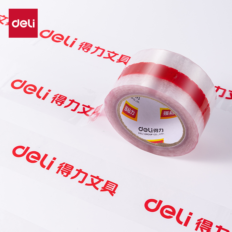 纵横30338印刷封箱胶带60mm*800y*52μm(6卷/箱)(普透红字)