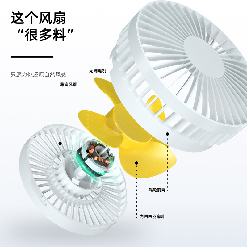 纵横85809-USB折叠风扇(白色)(1台/盒)