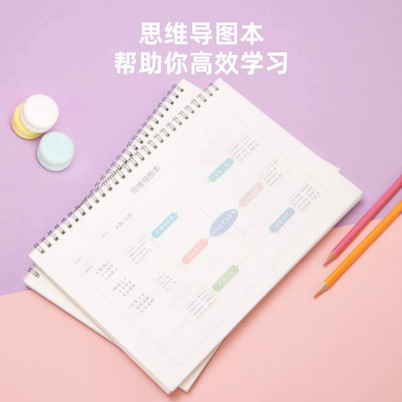 纵横24206思维导图PP螺旋本(透明)(本)