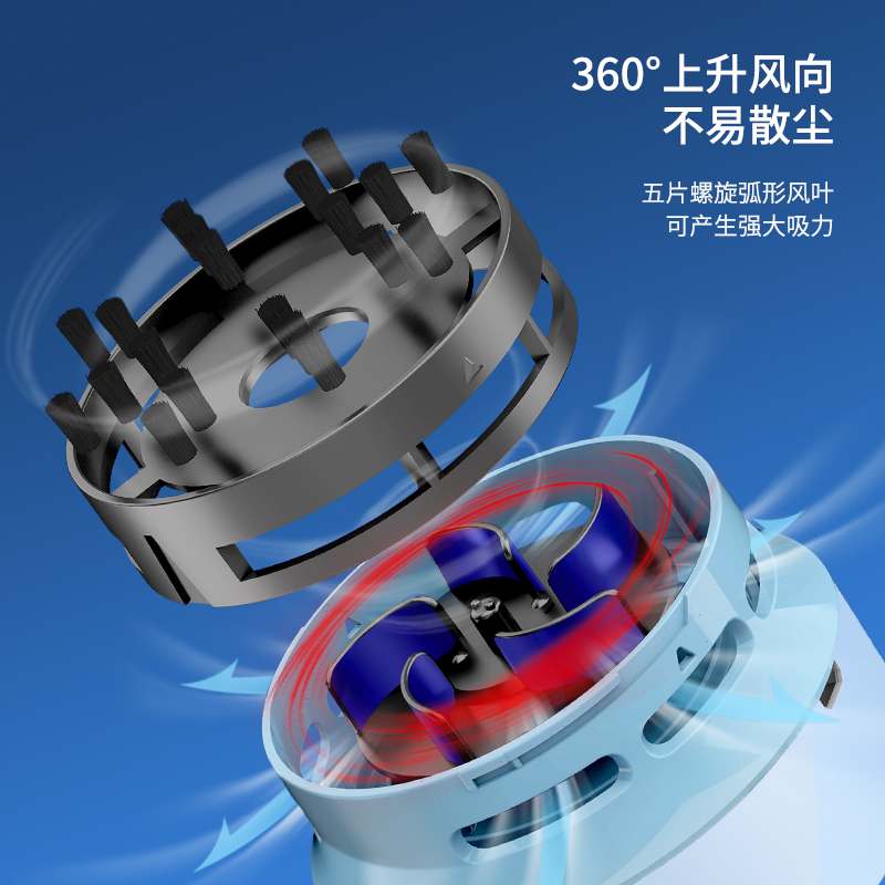 纽赛NS199充电式桌面清洁器(杜若蓝)(盒)