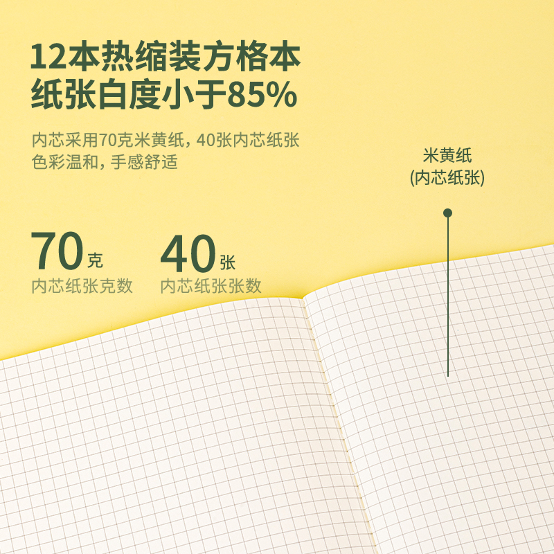 纵横F1640缝线本(方格本)(本)
