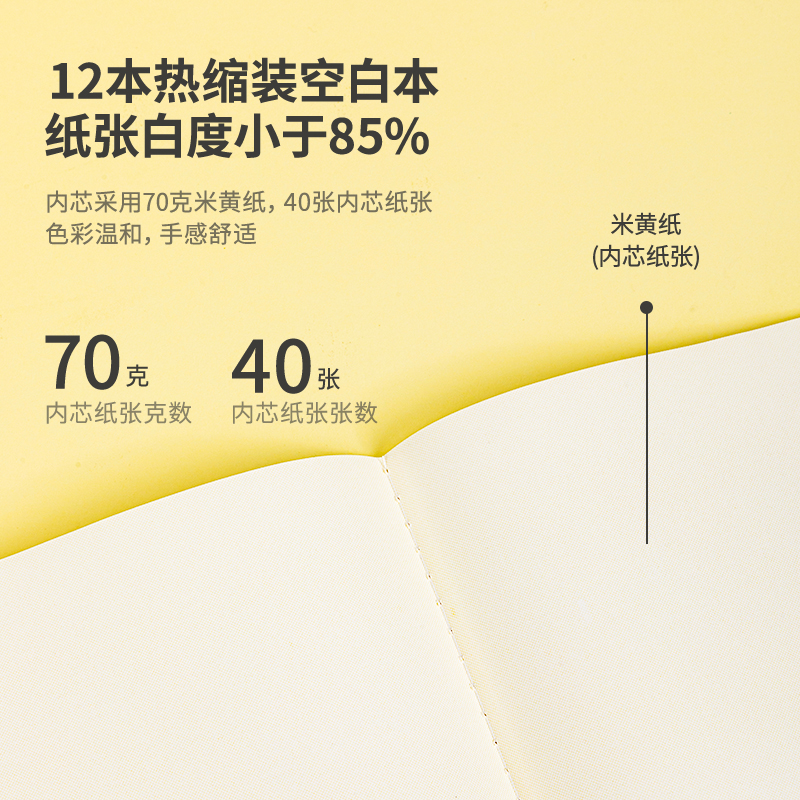纵横PFB540缝线本(牛皮纸空白本)(本)