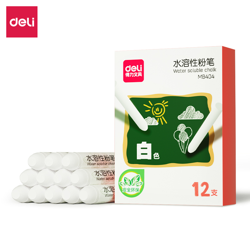 纵横MB404水溶性粉笔Φ9.5*79mm(12支/盒)(白)(盒)