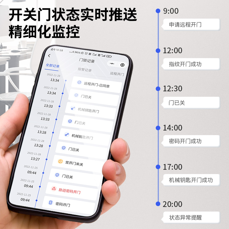 纵横AE921指纹密码保管箱H360(白色)(台)