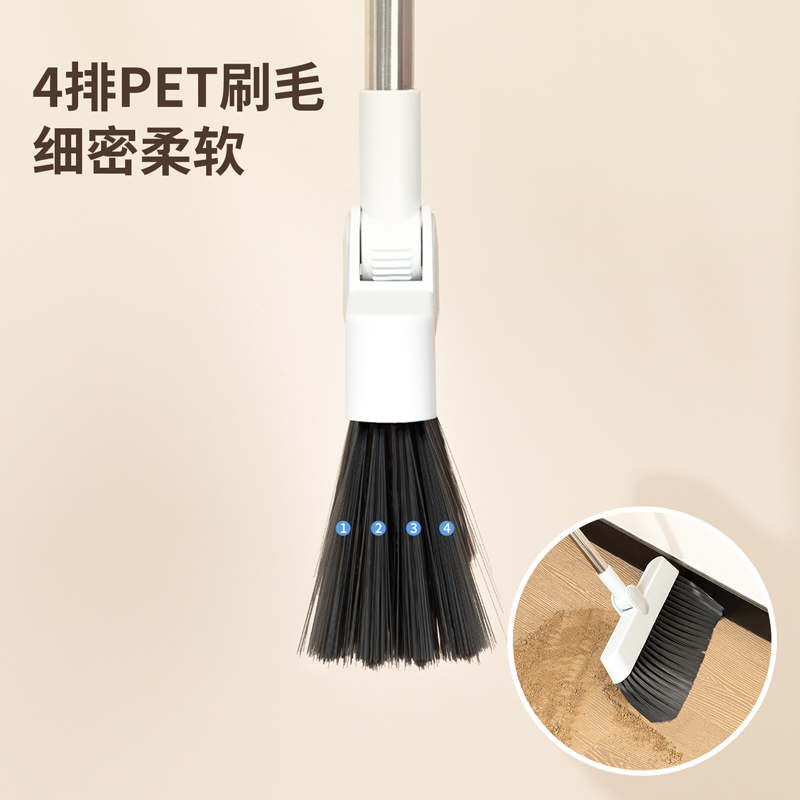 纵横得心LQ580-扫把套装(带齿梳)(灰色)(扫把簸箕1套)