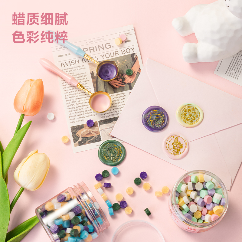 纵横TB326火漆蜡粒(蓝色)(罐)