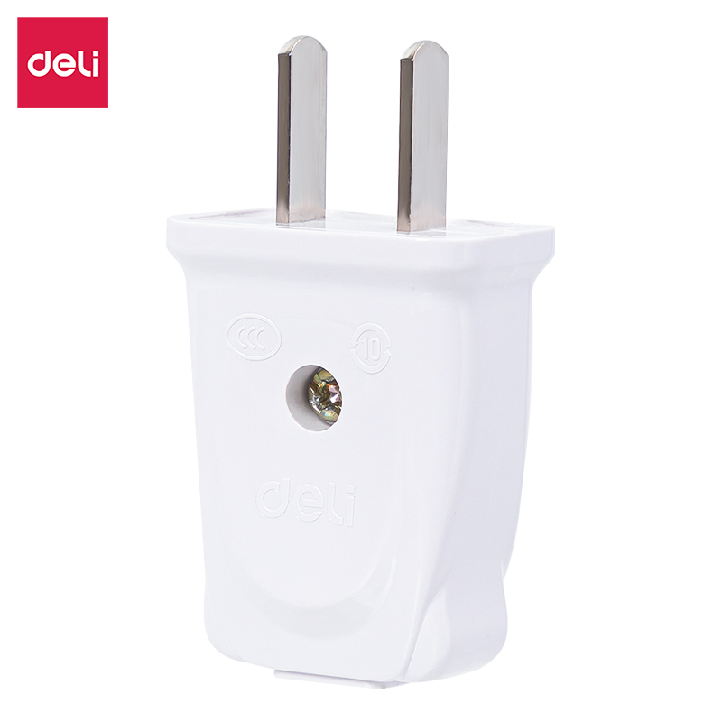 纵横LV2001_10A单相两极插头_彩盒装(白)(20/盒）