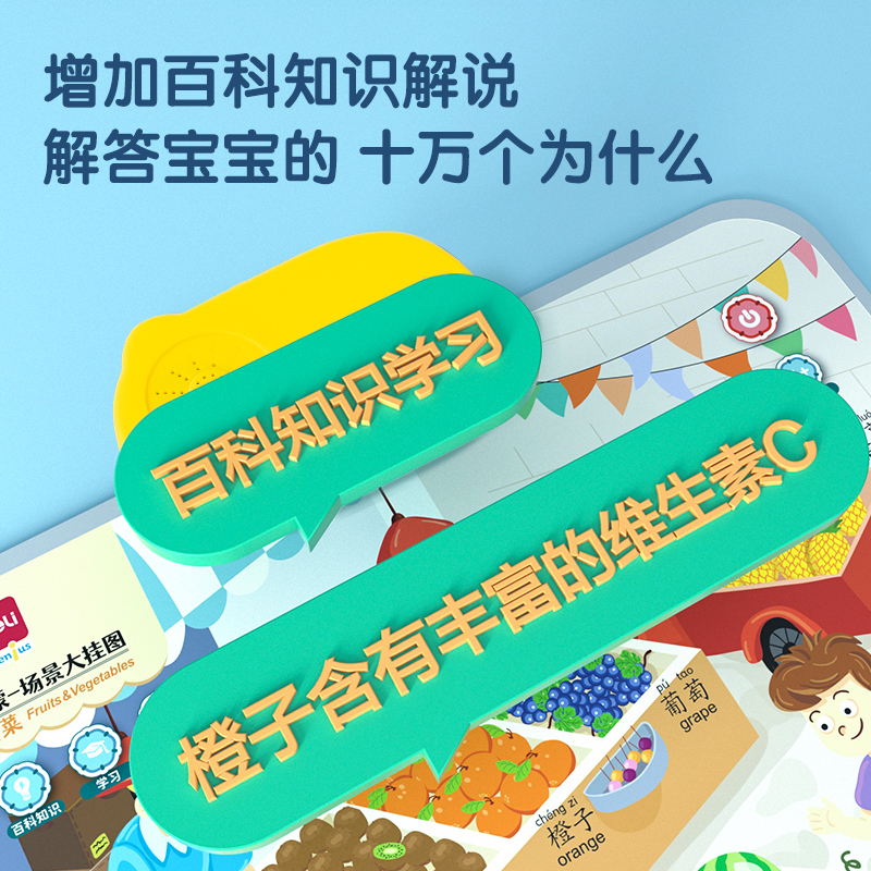 纵横YZ103有声挂图-水果蔬菜(混)(张)