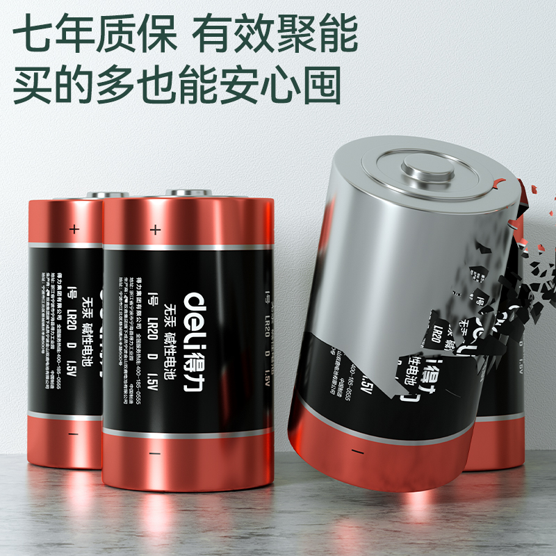 纵横LH100碱性1号电池1粒吸卡装(黑)(套)