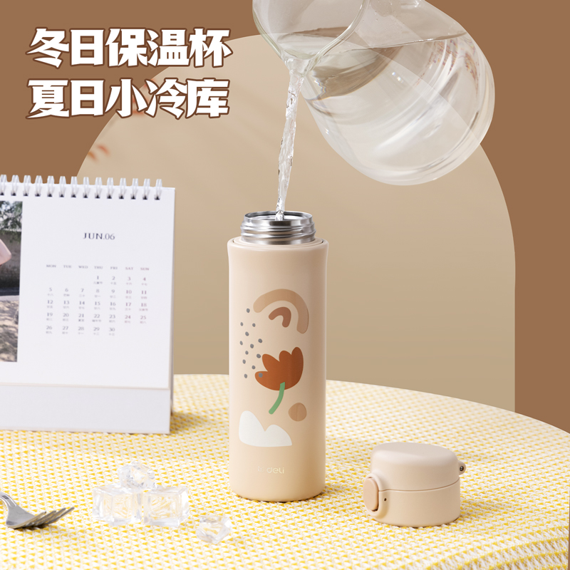 纵横LL609S保温杯(弹盖)(420mL)(316内胆)(混)(彩盒装)