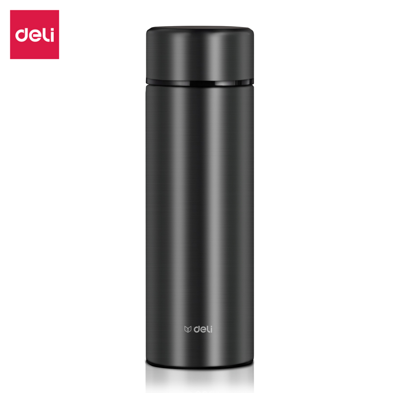 纵横LL615商务保温杯(旋盖)(500mL)(304内胆)(灰)(彩盒装)