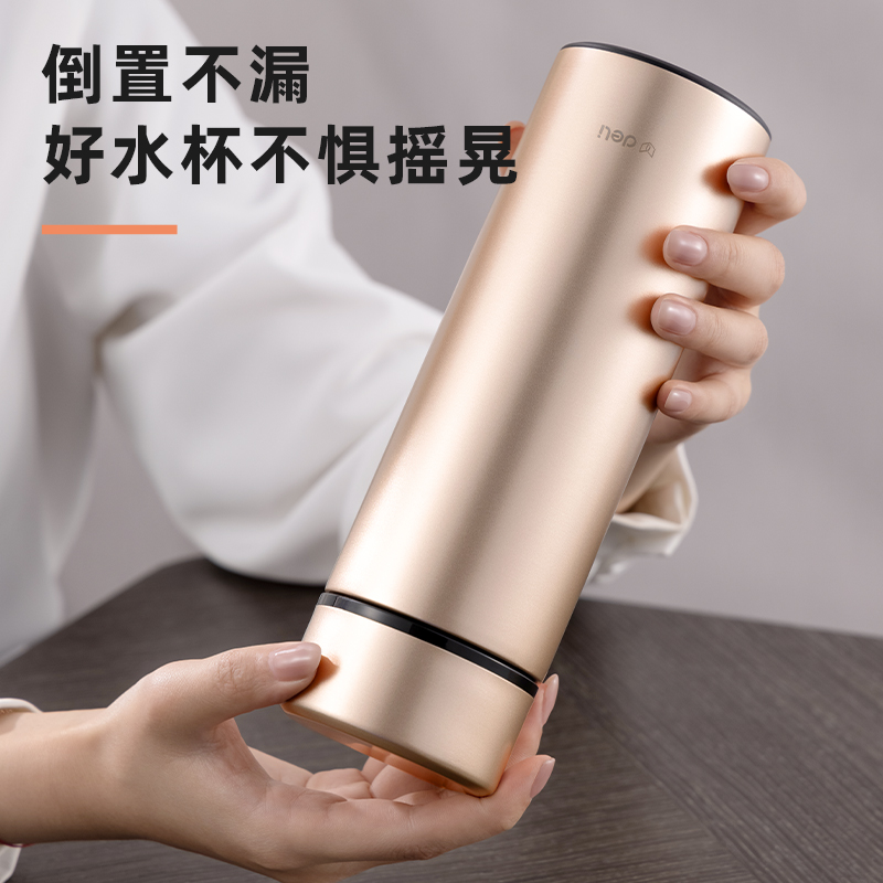 纵横LL615商务保温杯(旋盖)(500mL)(304内胆)(银)(彩盒装)