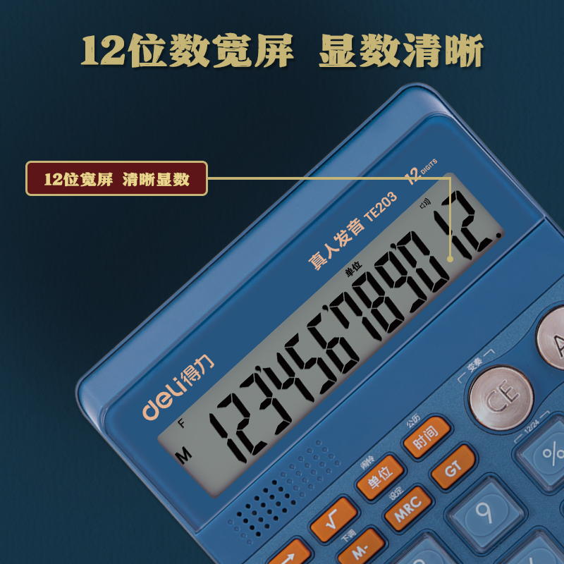 纵横TE203语音计算器(蓝)(台)