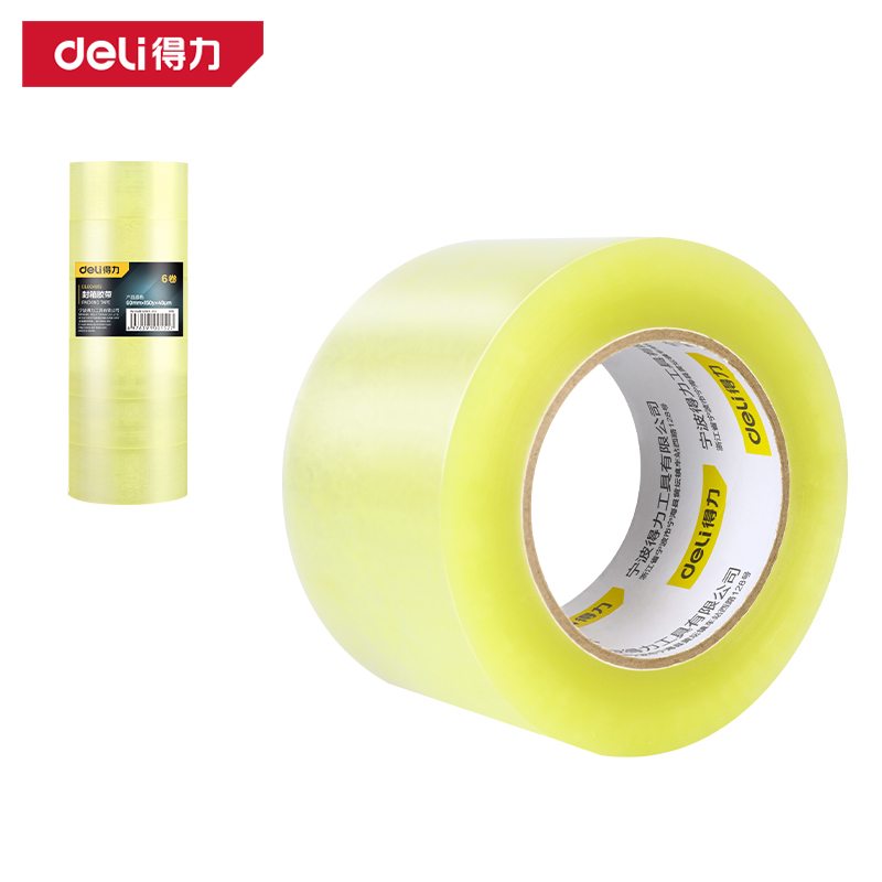 纵横DL604815 封箱胶带60mm*150y*48μm(透明黄)(6卷/筒)