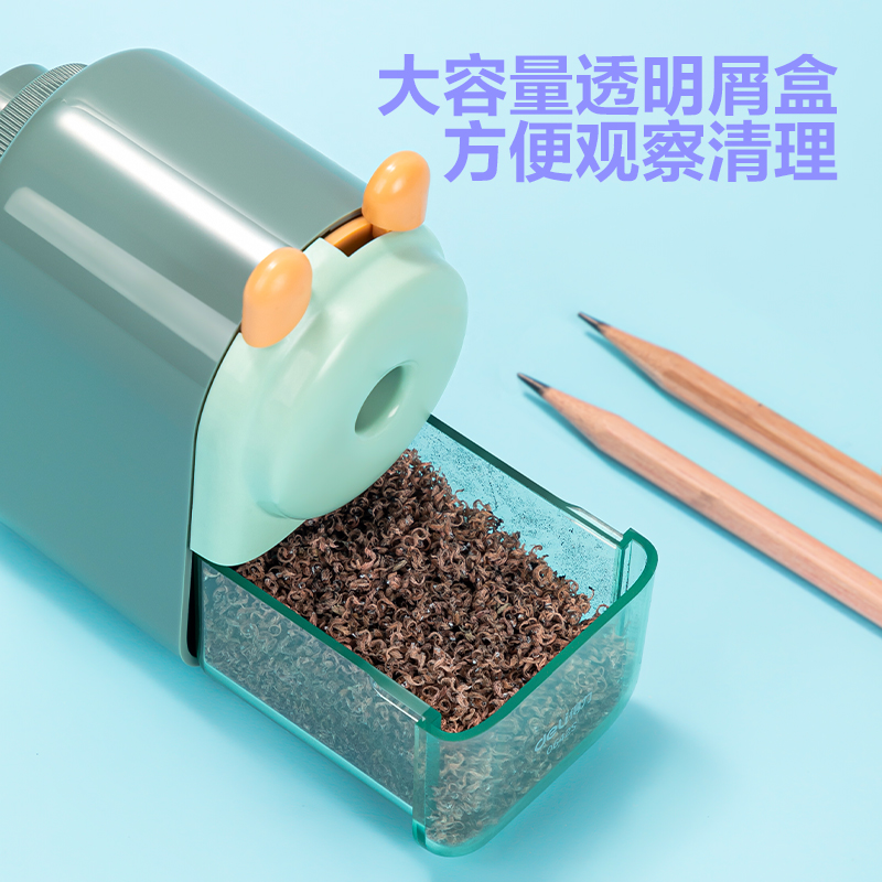 纵横0642S大口径手摇削笔机(绿色)(盒)