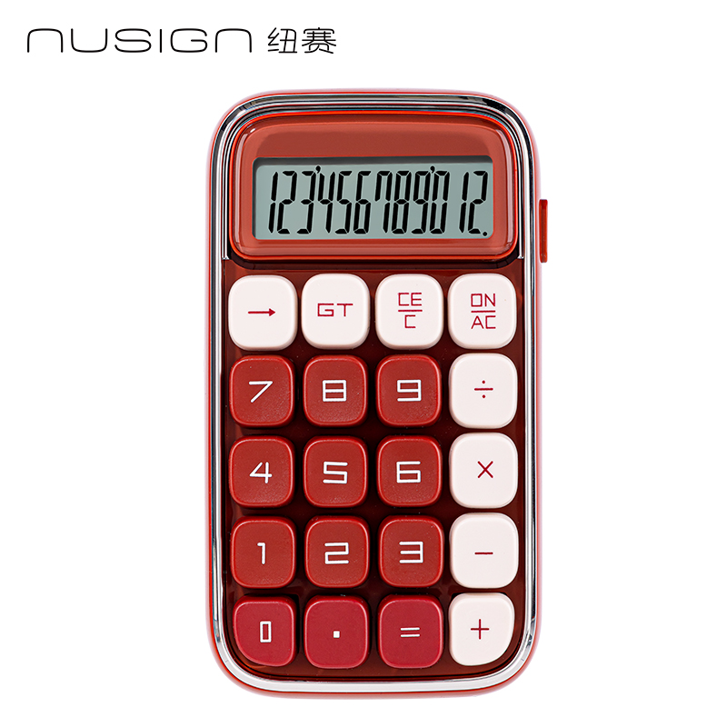 纽赛NS043桌面计算器(红色)(台)