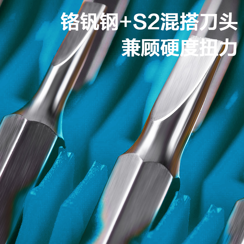 deli纵横DW1711精密螺丝刀33件套(蓝)(套)