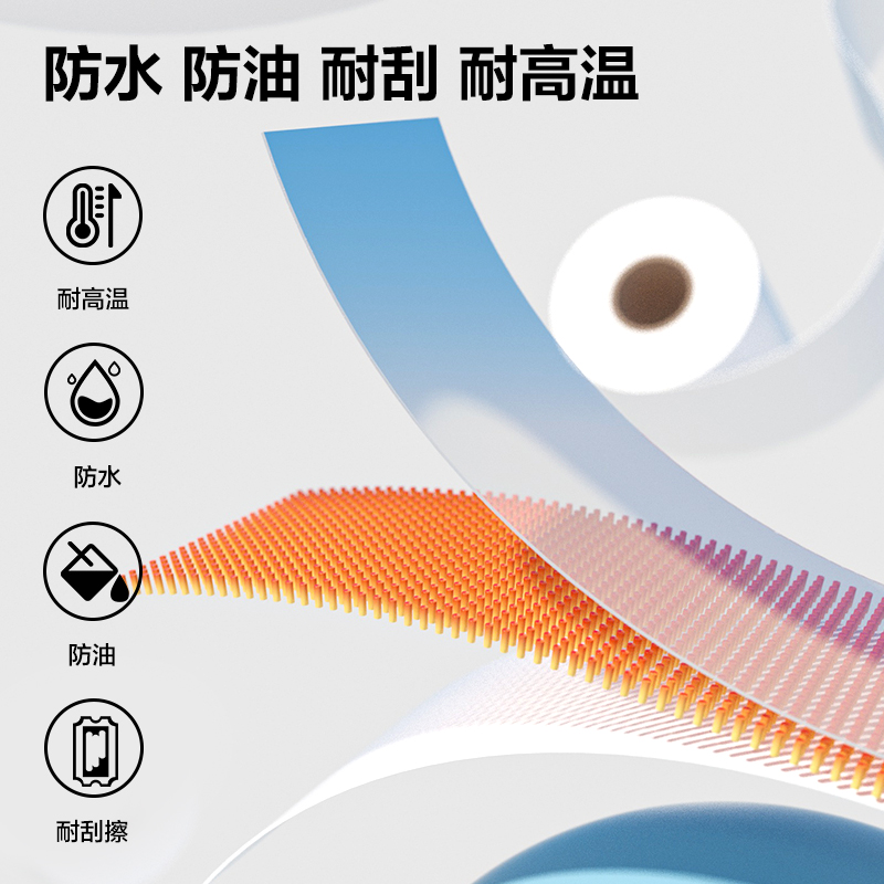 纵横ZS201莱茵河长效三防热敏收银纸80*60型(混)(2卷/筒)