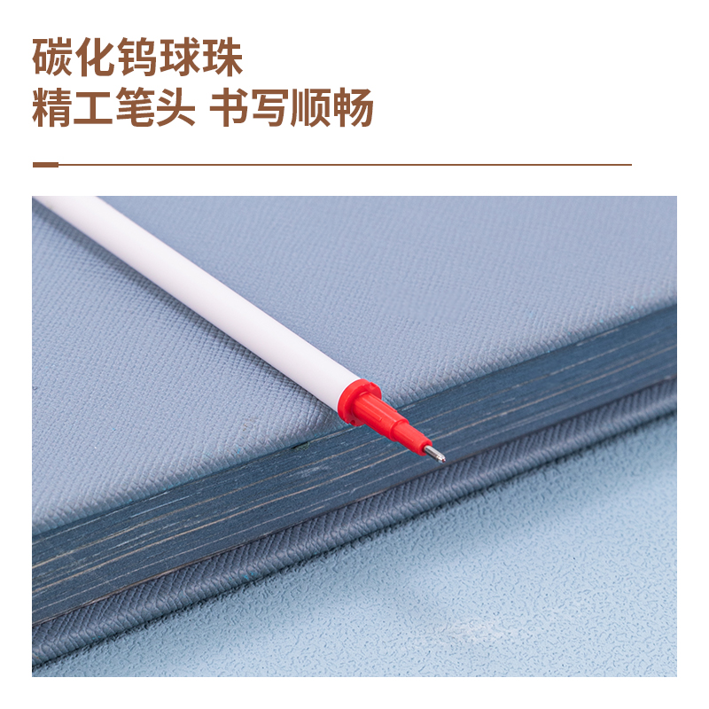 纵横GT163可擦拔帽笔芯0.5mm全针管(红)(支)
