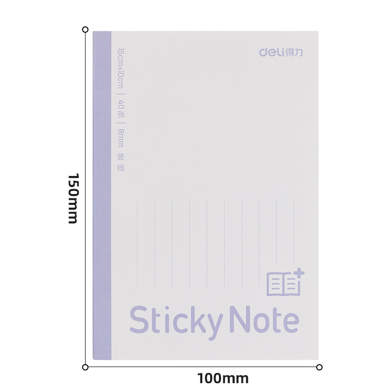 纵横BT188记事贴扩页贴100mm*150mm40张(竖线)(本)