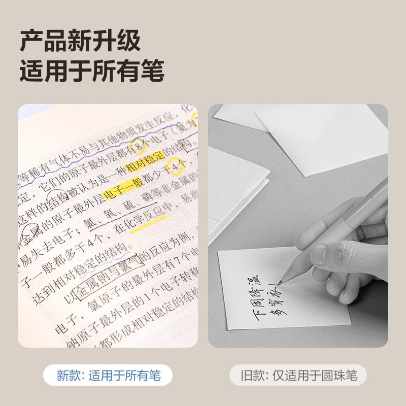 纵横BT182记事贴76mm×101mm50张膜类可书写(透明)(袋)