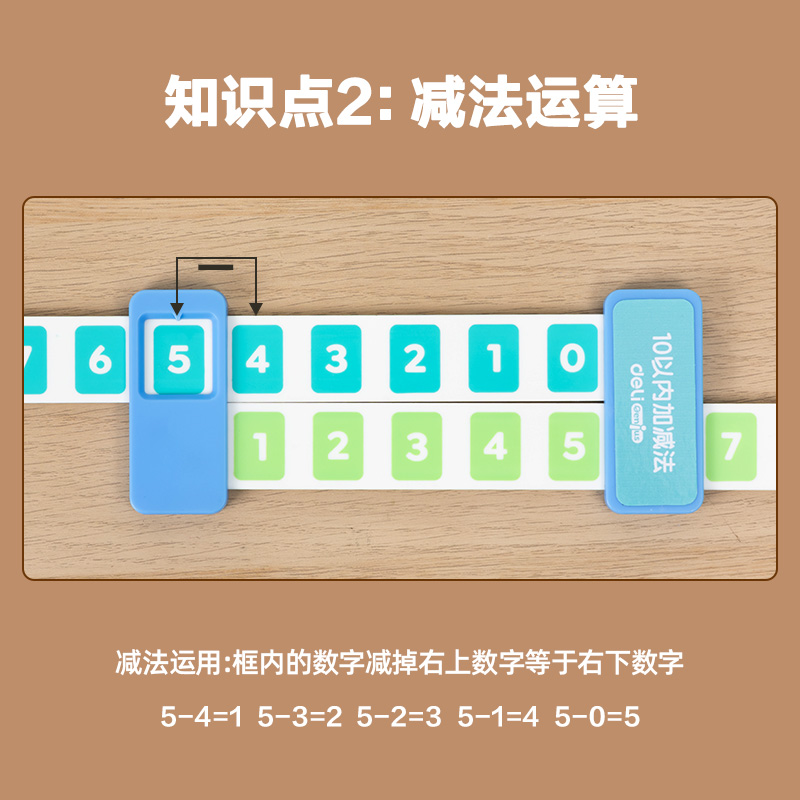 纵横YX473学具加减运算分解尺(混)(盒)