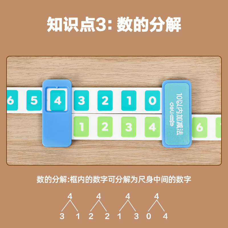 纵横YX473学具加减运算分解尺(混)(盒)