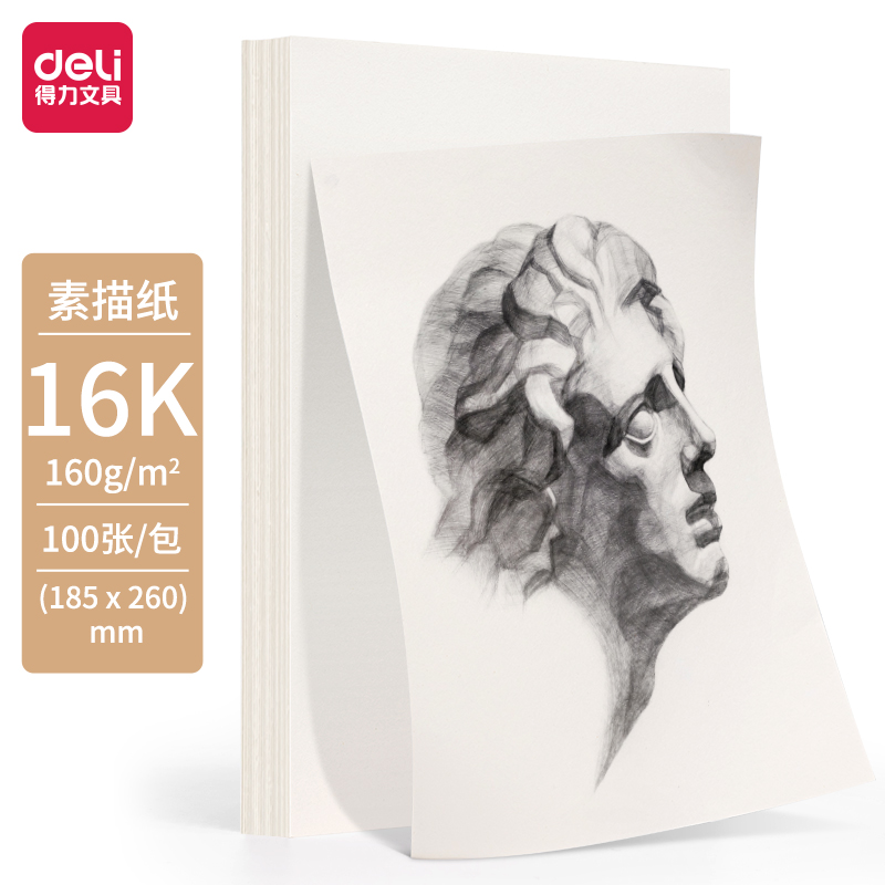 纵横HS422-16K素描纸160g-16K-100张(混)(袋)
