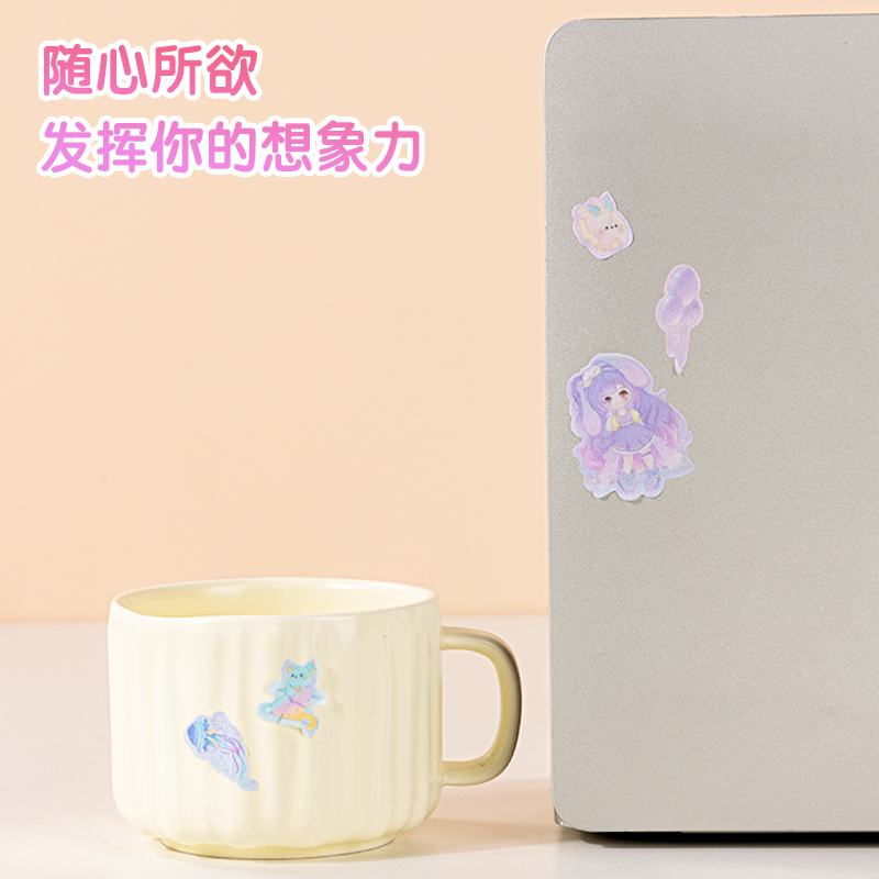 纵横BT157卡通贴64*230mm(二次元少女)(个)